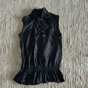 nanette lepore sleeveless silk shirt